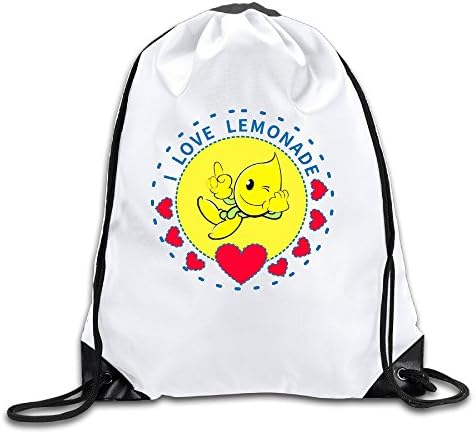 I Love Lemonade 100% Polyester Fiber Drawstring Sackpack One Size