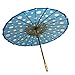 Quasimoon PaperLanternStore.com 32 Inch Turquoise Polka Dot Paper Parasol Umbrella