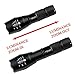 Refun Bicycle Light Set Ultra Bright Headlight (Cree XML T6 LED Flashlight), 2pcs Taillight (3 Lighting Modes), Quick Release Bicycle Accessories