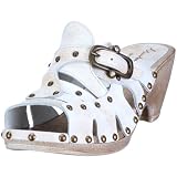 Mustang 3902-704-100, Damen Clogs & Pantoletten, Weiss (off-white 100), EU 39