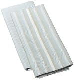 DII Soft Blue Organic Dishtowel, Set of 2