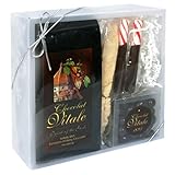 Chocolat Vitale Gift Set, Variety Pack of Hot Chocolate Mix, Chocolate Espresso Beans, and Almond Biscotti