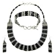 Necklace Earrings Bracelets Sterling Silver Black Onyx Jewelry