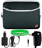 Dell Inspiron Mini 10 Inch 10.1 Inch Notebook Sleeve Case - Bundle with 12V Car and Wall Charger