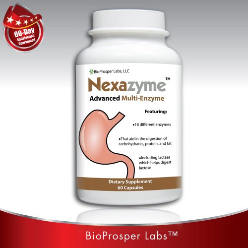 Nexazyme 18 Digestive Enzymes Multienzyme Supplement with Protease