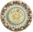 Talisman Designs Party Picks with Tray  30, Pompom Gold