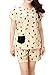VENTELAN Women's Novelty Dogs Pajamas Bowknot Short Sleeve Sleepwear Nightwear