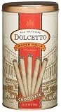 Dolcetto All-Natural Wafer Rolls, Chocolate, 14.1-Ounce Tins (Pack of 6)