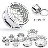 316L S. Steel Hollow Spider-Web Tunnel 10 mm
