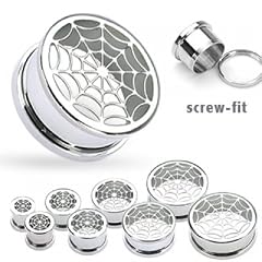 316L S. Steel Hollow Spider-Web Tunnel 10 mm