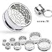 316L S. Steel Hollow Spider-Web Tunnel 10 mm