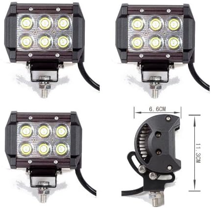 4pcs 18W Cree Flood LED WORK OFFROADS LAMP LIGHT TRUCK UTE BOAT Mining 4WD