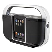 GPX Portable Music System with iPod Dock - Black (BI108B)