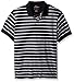 Dockers Men's Big and Tall Cotton Jersey Striped Polo Shirt