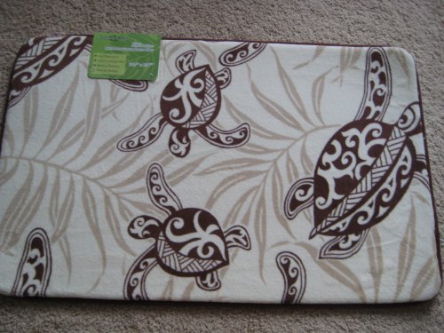 listed Hawaiian Memory Foam Mat (Honu Turtle, size: 32