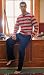 New Mens Jockey Designer Cotton Long Pyjama nightwear loungewear Red/Navy Medium