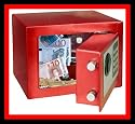 Rottner Dagobert Mini Red Safe for Home  Electronic Safe -3.9 Lit.  also for  Office Safe