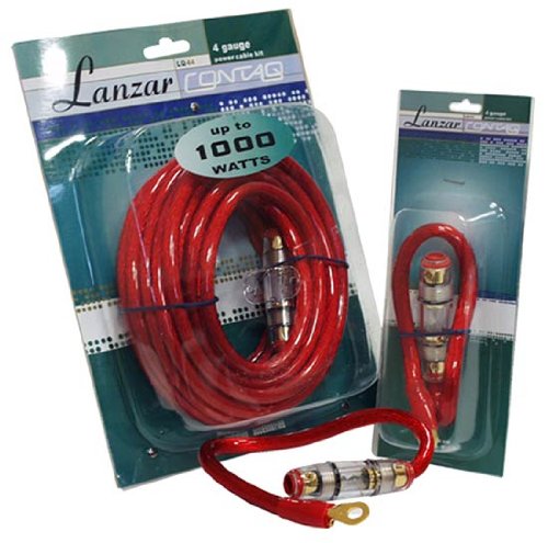 External hard drive:Lanzar LQ42 Contaq 4 Gauge Power Cable and In-Line Fuse Kit