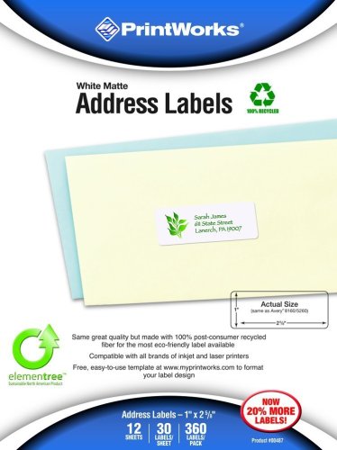 Printworks Elementree White Matte inch 00487