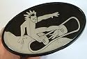 Snowboarding Winter Sports Trailer Hitch Cover Plug for Cars, Trucks, SUVs