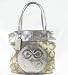 Coach 15013 Julia Op Art Perry Tote Pale Khaki Gold