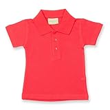 (ラークウッド) Larkwood ベビー・赤ちゃん・キッズ・子供 半袖ポロシャツ トップス (24-36ヶ月) (レッド)