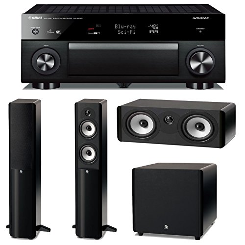 Yamaha RX-A1040BL 7.2-Channel Wi-Fi Network AVENTAGE Home Theater Receiver Plus A Boston Acoustics A-Series Home Theater Speaker Package (A 250, A 225C & ASW250)