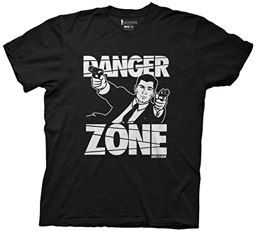 Archer Danger Zone Mens Black T-shirt M