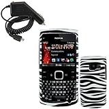 iNcido Brand Nokia X2-01 Combo Black/White Zebra Protective Case Faceplate  ....