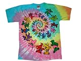 Grateful Dead Spiral Dancing Bears Tie Dye