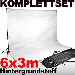 HISY02Set_Hintergrundsystem + Hintergrundstoff wei� 6m