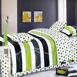 Blancho Bedding - [Green Olive] Luxury Bed In A Bag Combo 300GSM