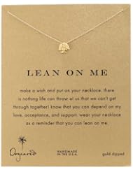 Dogeared Reminder "Lean on Me" Gold-Plated Sterling Silver Tree Pendant Necklace