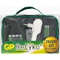 GP - Travel Kit - 1 chargeur ReCyko+ AR02, 4 piles rechargeables ReCyko+ AA, 2 piles rechargeables ReCyko+ AAA