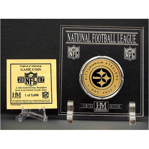 Buy Highland Mint Pittsburgh Steelers Super Bowl XL Champions Gold Overlay Coin by Highland Mint