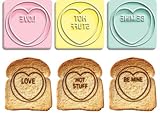 Love Hearts Paladone Toast Stamps