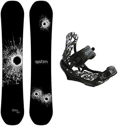 System DNR Snowboard with APX Bindings Men's Snowboard Package