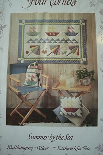 Summer By the Sea Patchwork Quilting Pattern From Four Corners #6320 Wallhanging - Pillow - Patchwork for Tote