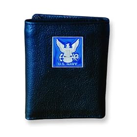  U.S. Navy Trifold Leather Wallet