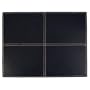 Stitched Faux Leather Placemat, Black