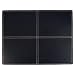 Stitched Faux Leather Placemat, Black