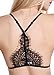 Wink Gal Women's Cami Floral Sheer Lace Cross Back Bralette Wire Free