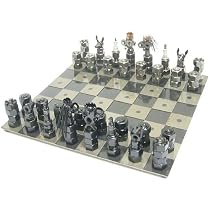 Chess Set Metal Man