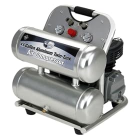 All Power America APC4028 5 Gallon 3.5 Peak HP Aluminum Twin Tank Compressor