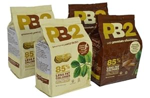 PB2 Peanut Butter 1lb and Chocolate Peanut Butter 1lb 2 ea (4-pack)