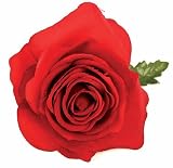 Bouquet of 6 Artificial Red Rose Stem Flowers