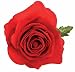 14-1/2" Silk Red Open Rose Floral Bouquet