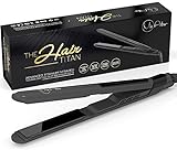 Best Nano Titanium Hair Straightener - Salon Professional Flat Iron with EXTRA LONG Floating Plates for Instant CELEBRITY Styling Ability - Ultra Light Weight & Extra Slim Design - 2 Year Warranty