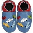 Robeez Busy Cars Ocean Blue Soft Sole Baby Shoes 6-12 months * 08 Newest Collection -- We Have Large Selections! *