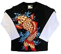 Micro Me Double Layer Shirt Koi Fishy - Black, 12 Months